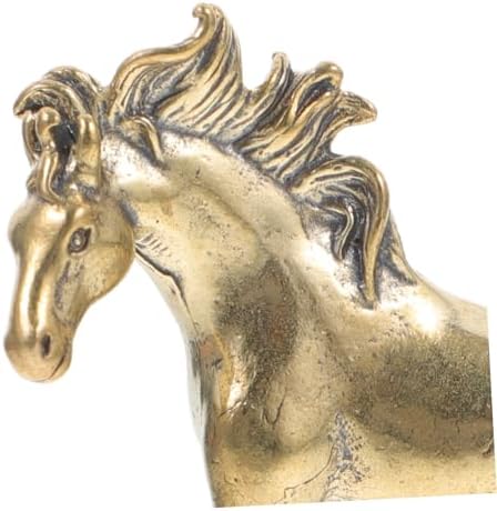 NUOBESTY Chinese Zodiac Horse Fengshui Brass Figurine