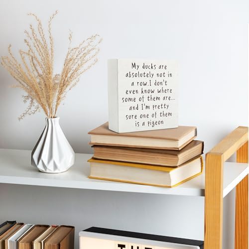 Funny Office Wood Box Sign 5x5 Inches