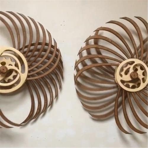 LILOVE Handmade Wooden Windmill Reversal Sculpture