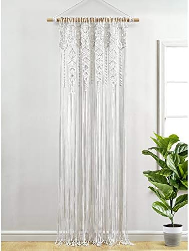Lush Decor Boho Macrame Cotton Curtain Panel - 40x95