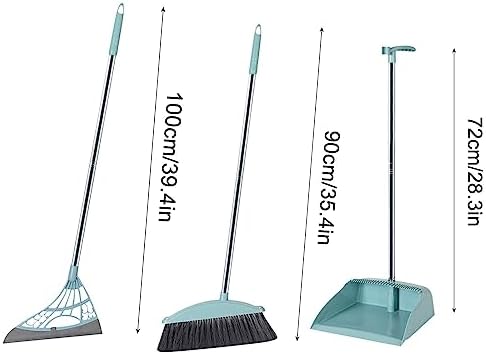 CENGNIAN Long Handle Broom and Dustpan Set 1