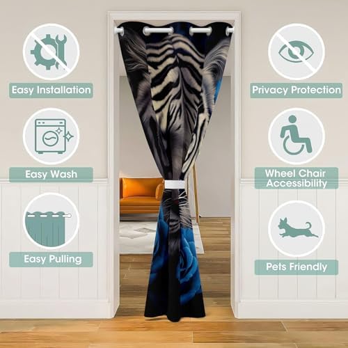 Feelyou 3D Printed Door Curtain 42x80