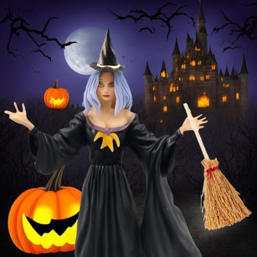 GXXMEI 20PCS Mini Halloween Brooms with Red Ropes