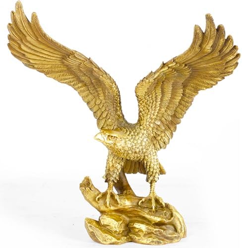 114 Inch Gold Brass Eagle Statue