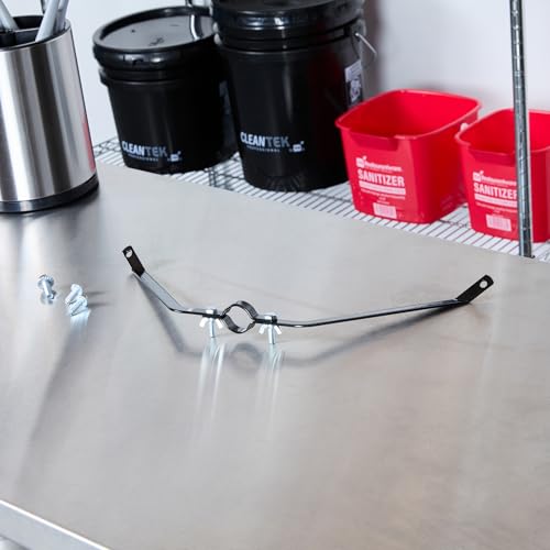 Restaurantware Broom Brace - 1142 Inch Sturdy Black Iron Bracket