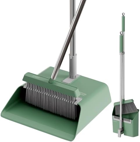 JOYMOOP Extra-Tall Dark Teal Green Broom Set