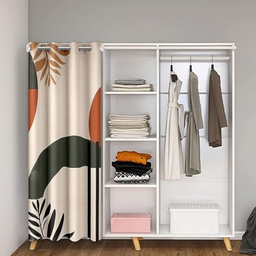 Feelyou 3D Printed Door Curtain 34x80 Modern Boho Style