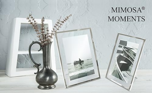 MIMOSA MOMENTS Modern Glass Picture Frame with Easel