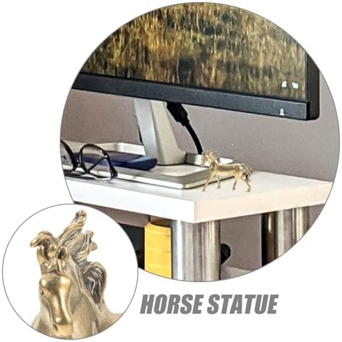 NUOBESTY Chinese Zodiac Horse Fengshui Brass Figurine