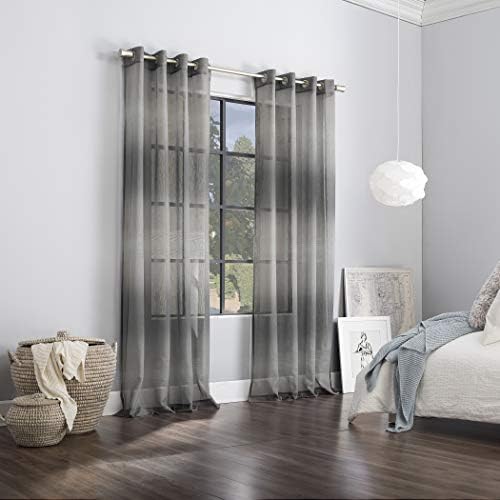 Scott Living Atlantic Ombre Open Weave Sheer Grommet Curtain Panel 52x96