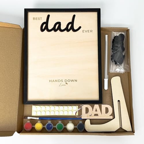 10 Best Dad Ever Handprint Frame DIY Kit
