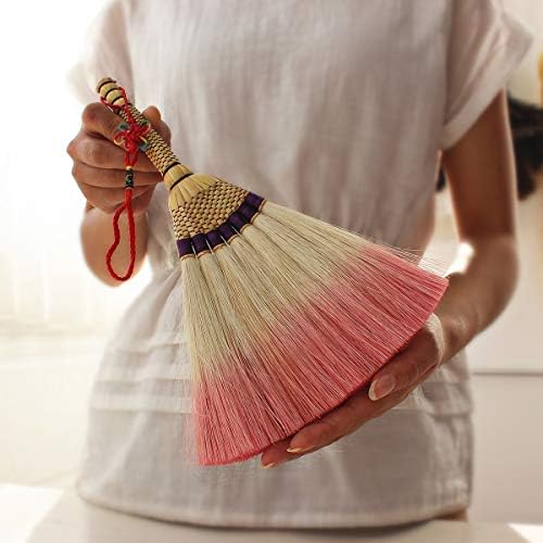 MXY Mini Broom with Short Handle for Home and Automotive Cleaning