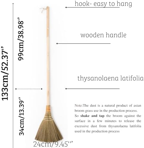 Handmade Vietnamese Soft Straw Broom - 945 Width 5237 Length