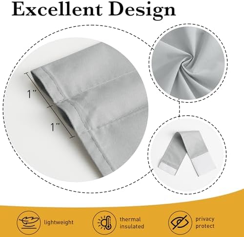 RYB HOME Blackout Door Curtain 1 Panel 1