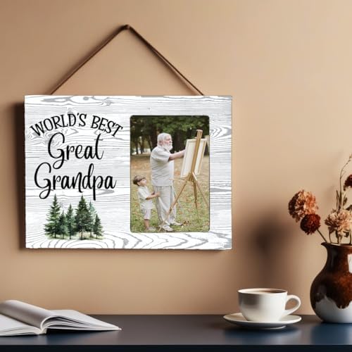 LNGORUS Great Grandpa Wood Photo Frame 8x10