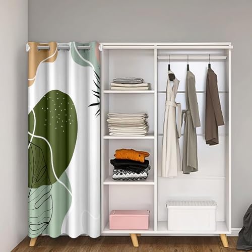 Modern Abstract Door Drape 34W X 80L Velvet Panel 1