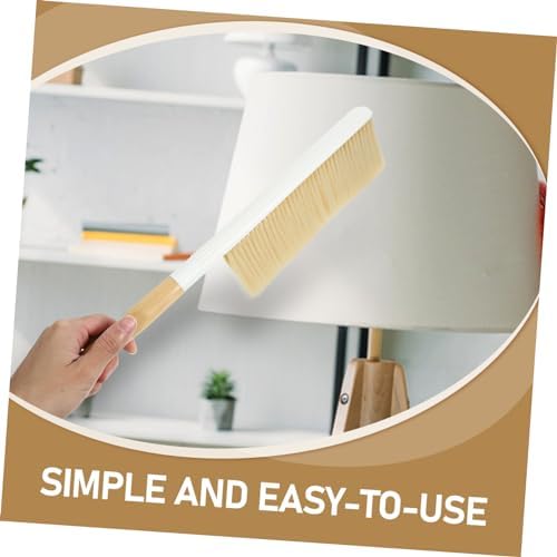 GOOHOCHY Wooden Duster Brush for Bed Sofa Carpet Cleaning