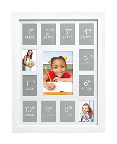 Kate Milo School Year Photo Frame White