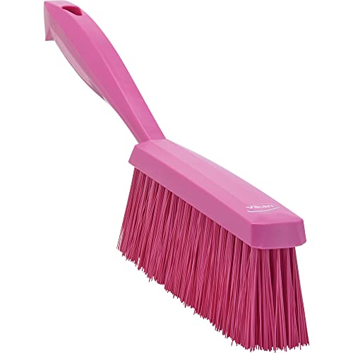 Vikan 14 Inch Pink Hand Broom for Floors and Surfaces