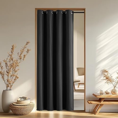 IGEMAEVE Blackout Doorway Curtains 96 Inch Length