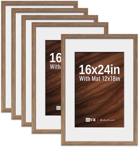 VCK 16x24 Poster Frame 5 Pack - Walnut 1
