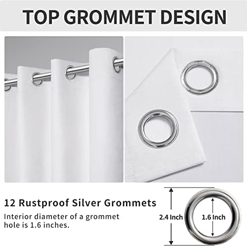 Easy-Going Linen Look Blackout Curtain 100x96 Inch 1