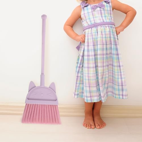 Cabilock Cat Design Broom for Kids Cleaning Fun