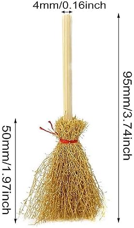 Mini Witches Broomstick Halloween Craft Decorations