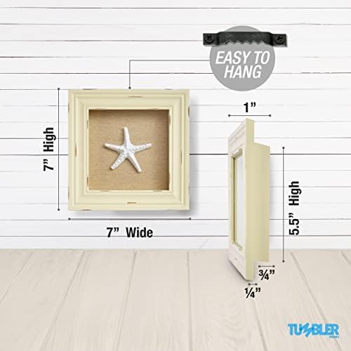 Beachy Shabby Chic Shadow Boxes Set of 3