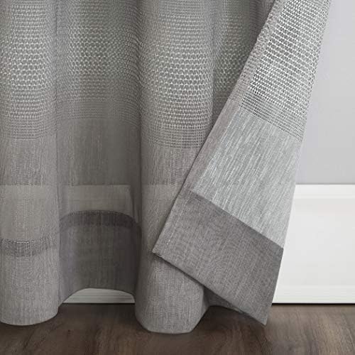 Scott Living Atlantic Ombre Open Weave Sheer Grommet Curtain Panel 52x96
