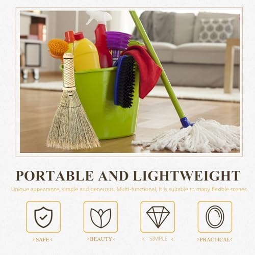 Mini Handheld Corn Broom for Small Spaces Cleaning