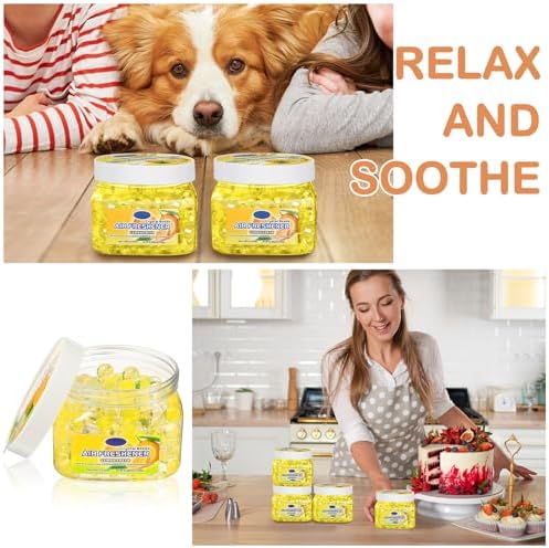 6 Pcs Dansib Air Freshener Gel Beads for Home Cars and Bathrooms