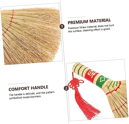 Lightweight Soft Bristle Sweeping Broom for Hard to Reach Areas