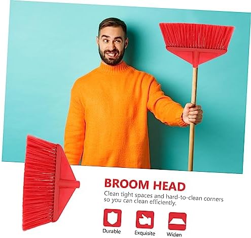Replaceable Broom Plastic Sweeper Head for Home and Kitchen Cleaning