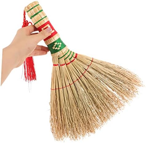 Hemoton Woven Handheld Broom for Home Cleaning