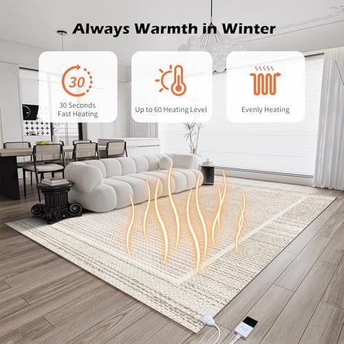 NujorWarm Graphene Heated Rug 120V 46x66ft