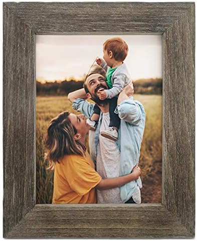 IKEREE 8x10 Rustic Farmhouse Picture Frame with Easel