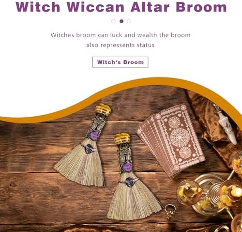 Ykendz Witch Broom Halloween Decor 1
