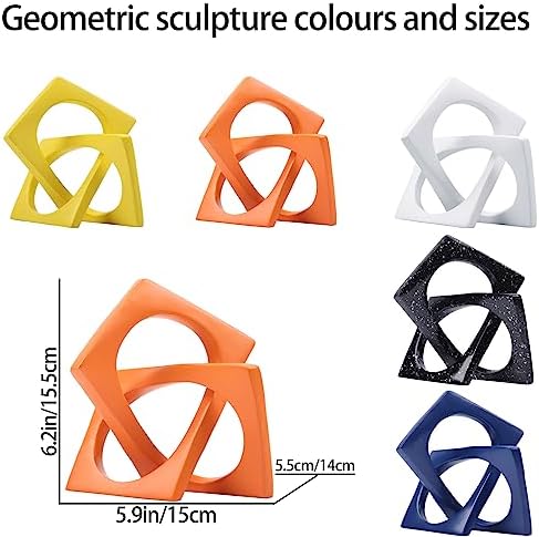 DOVDOV Geometric Cube Knot Sculpture Decor