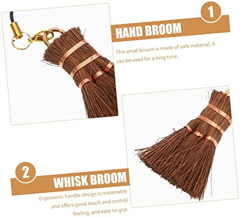 Mini Palm Broom Set for Tea Ceremony and Home Cleaning 1
