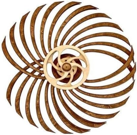 LILOVE Handmade Wooden Windmill Reversal Sculpture