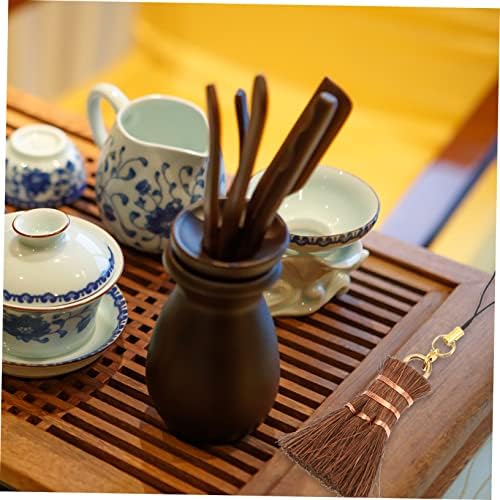 Mini Palm Broom Set - Hand Broom for Cleaning and Tea Ceremony