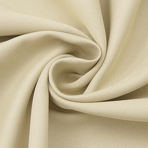 AiFish Beige Door Curtain Panel 78 Inches Grommet Blackout