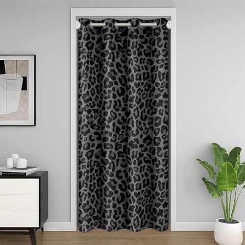 Erosebridal African Cheetah Blackout Curtain 42x80 for Bedroom