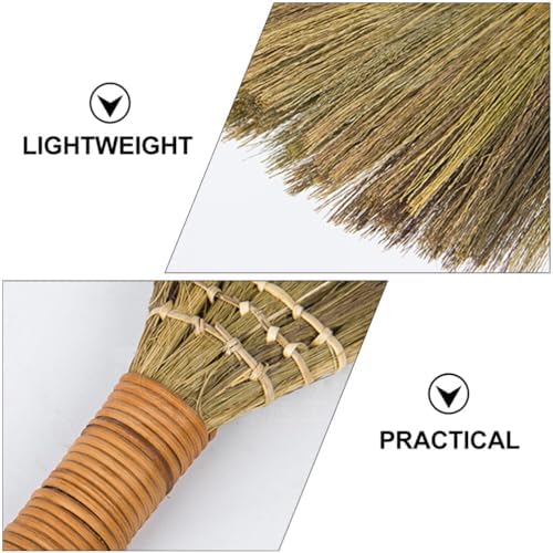 LIFKOME Mini Whisk Broom Set Natural Wood