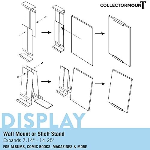 CollectorMount Comic Mount 4 Pack Adjustable and Invisible