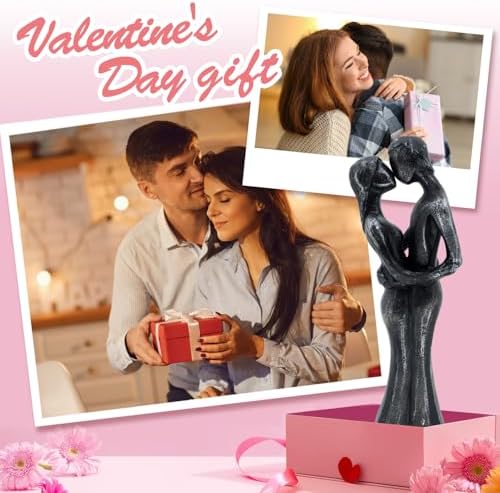 Xmeden Romantic Couple Resin Sculpture for Anniversary Gifts