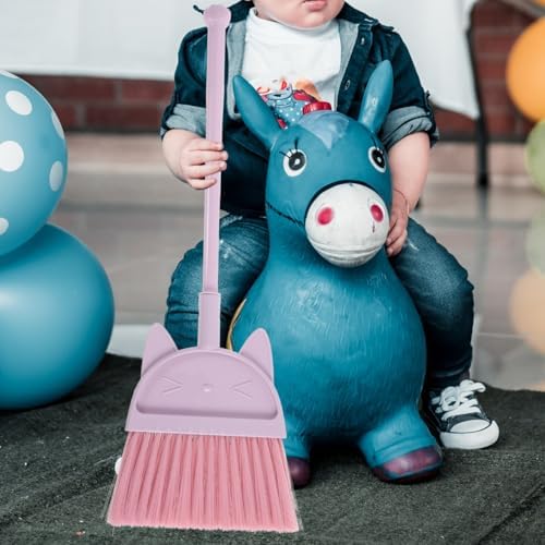 Cabilock Cat Design Broom for Kids Cleaning Fun
