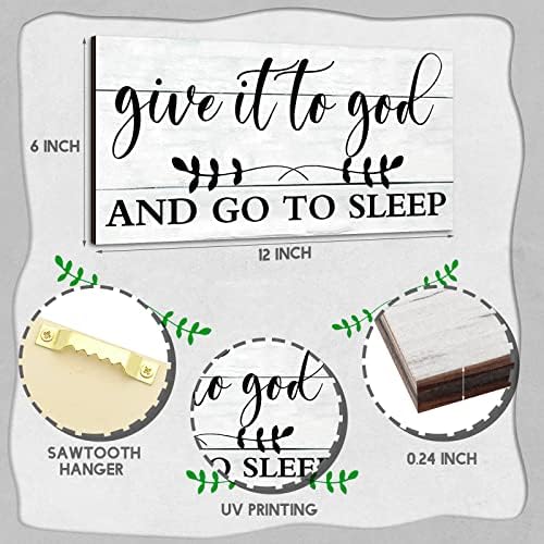 Chunful Give It to God and Go to Sleep Wall Sign
