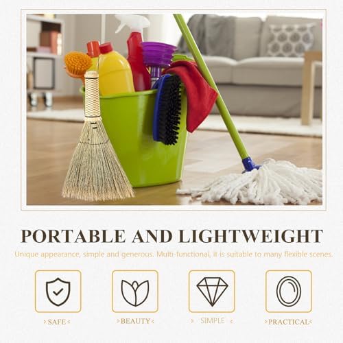 Kichvoe Mini Corn Broom for Multi Surface Cleaning 1